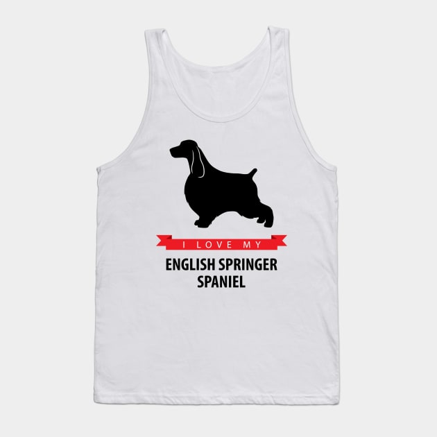 I Love My English Springer Spaniel Tank Top by millersye